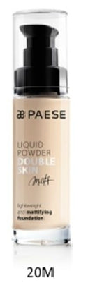 Fond de ten matifiant pentru ten gras si mixt- Paese Liquid Powder Double Skin Matt 30 ml (4 nuante)