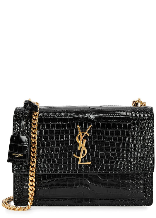 Geanta de Umar Yves Saint Laurent Sunset Neagra